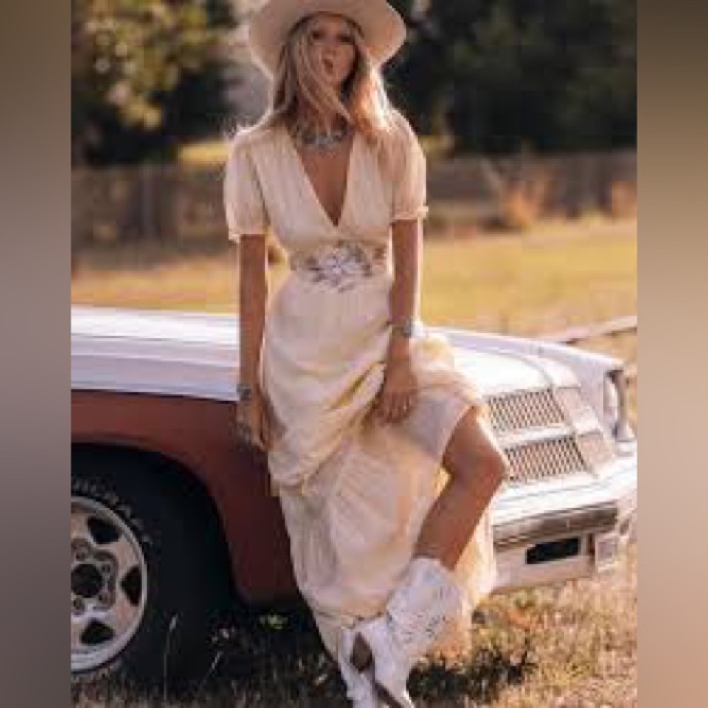 Chasing unicorns country girl maxi - yellow